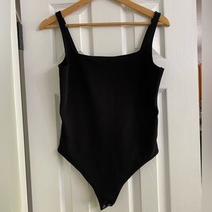 Express Black Square Neck Bodysuit